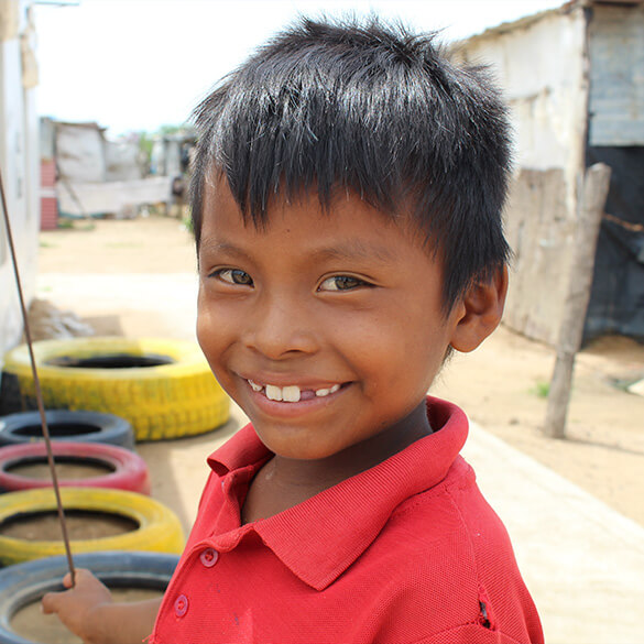 Niño sonriendo